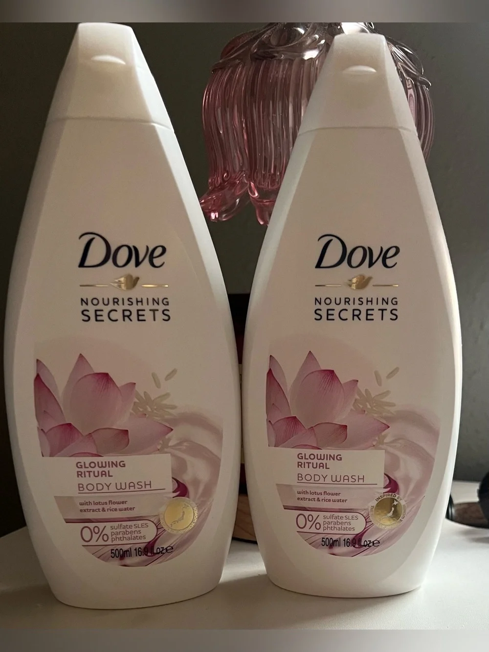 Dove Nourishing Secrets Glowing Ritual Body Wash With Lotus & Rice Water New!
